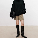 Beatrice | Cable Knit Roll Neck Jumper