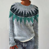 Ethel | Nordic-Patterned Cable Knit Jumper