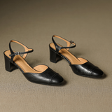 Authentic Leather Heels Valery