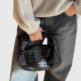 Sage Mini Woven Satchel Bag