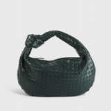Sage Medium Woven Shoulder Bag