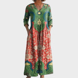 Benedicta - Vintage Floral Long Dress