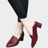 Elena | Leather Shoes with Embroidery